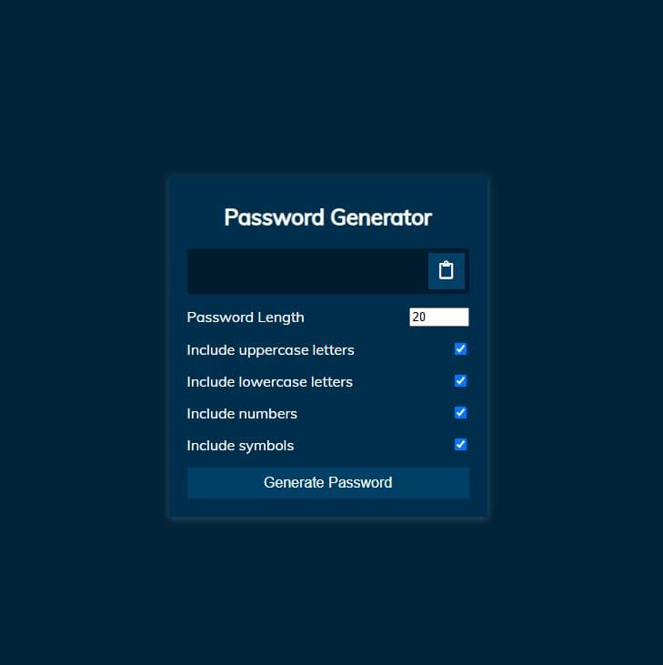 Password Generator